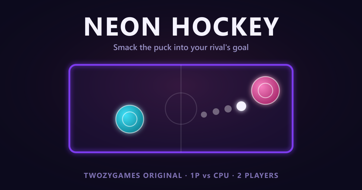 Neon Hockey poster